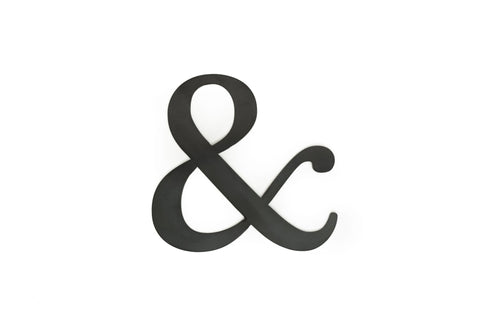 Ampersand Wall Decor - Unique Metal Sign With Patina Finish Decor | Steel Wall Art Wall Decor - YinzerShop