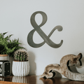 Ampersand Wall Decor - Unique Metal Sign With Patina Finish Decor | Steel Wall Art Wall Decor - YinzerShop