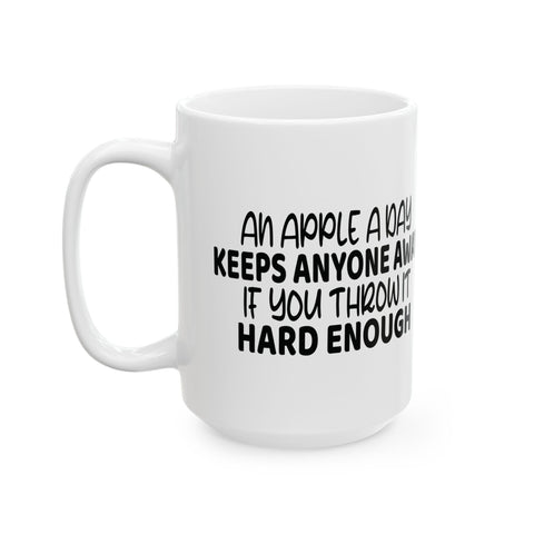An Apple a Day (Pittsburgh Sarcasm Series) - Coffee Mugs (11oz, 15oz) Mug - YinzerShop