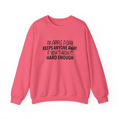 An Apple a Day (Pittsburgh Sarcasm Series) - Heavy Blend™ Crewneck Sweatshirt Sweatshirt - YinzerShop