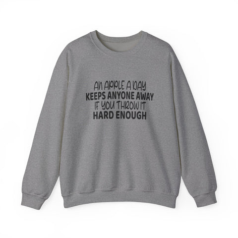 An Apple a Day (Pittsburgh Sarcasm Series) - Heavy Blend™ Crewneck Sweatshirt Sweatshirt - YinzerShop