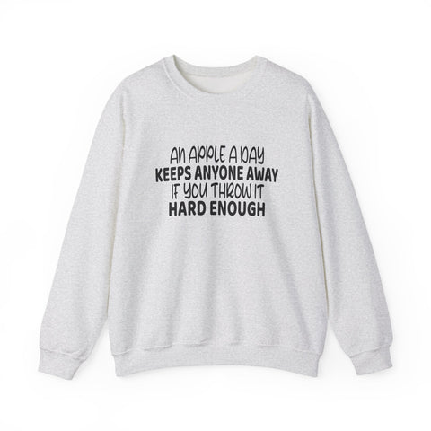 An Apple a Day (Pittsburgh Sarcasm Series) - Heavy Blend™ Crewneck Sweatshirt Sweatshirt - YinzerShop