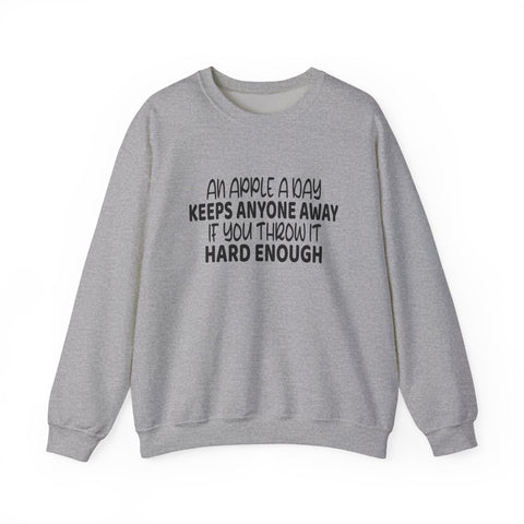 An Apple a Day (Pittsburgh Sarcasm Series) - Heavy Blend™ Crewneck Sweatshirt Sweatshirt - YinzerShop