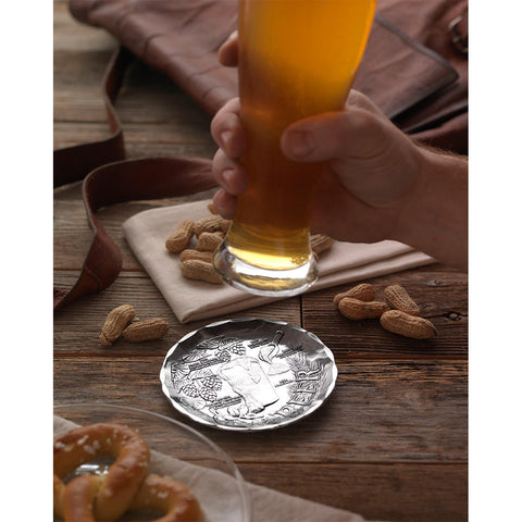 Beer Coaster by Wendell August Forge – Handcrafted Craft Beer Anatomy Coaster