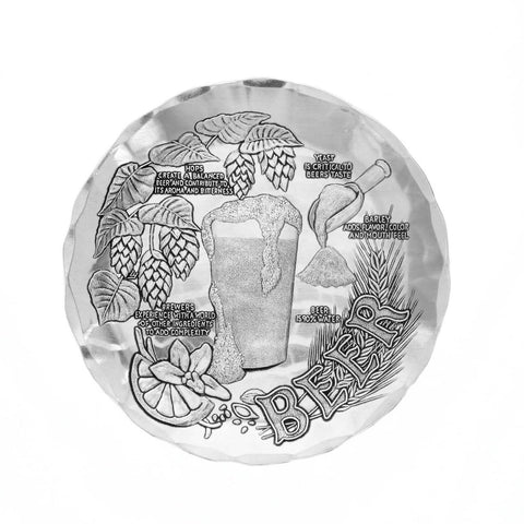 Beer Coaster by Wendell August Forge – Handcrafted Craft Beer Anatomy Coaster