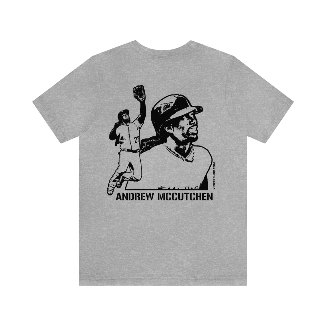 Andrew McCutchen Legend T-Shirt - Back-Printed Graphic Tee T-Shirt Printify   