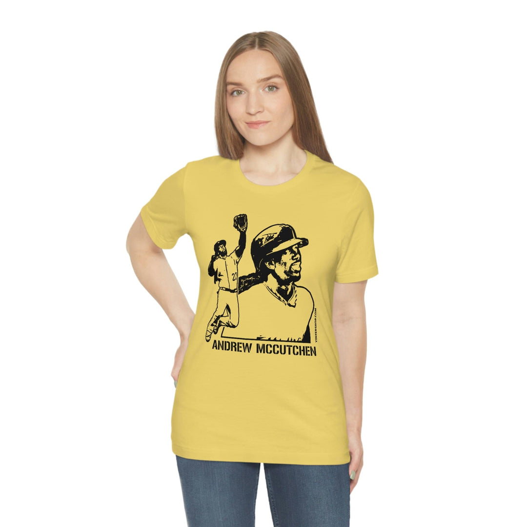 Andrew Mccutchen Legend T-Shirt Short Sleeve Tee T-Shirt Printify   