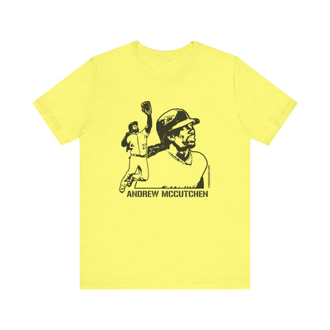 Andrew McCutchen Legend T-Shirt - Unisex bella+canvas 3001 Short Sleeve Tee T-Shirt - YinzerShop
