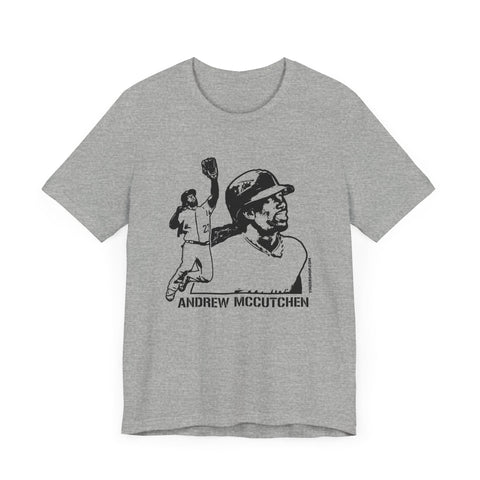 Andrew McCutchen Legend T-Shirt - Unisex bella+canvas 3001 Short Sleeve Tee T-Shirt - YinzerShop