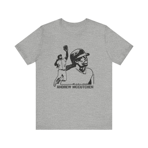 Andrew McCutchen Legend T-Shirt - Unisex bella+canvas 3001 Short Sleeve Tee T-Shirt - YinzerShop