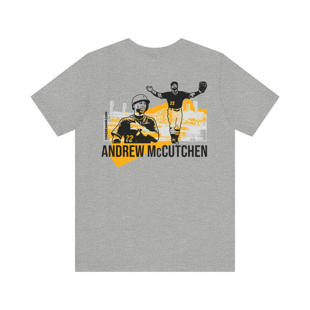 Printify Andrew McCutchen Pittsburgh Headliner Series - Graphic Tee with Back Print