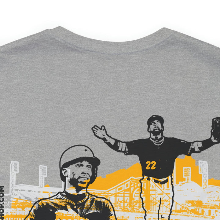 Andrew McCutchen Pittsburgh Headliner Series - Graphic Tee with Back Print T-Shirt Printify   