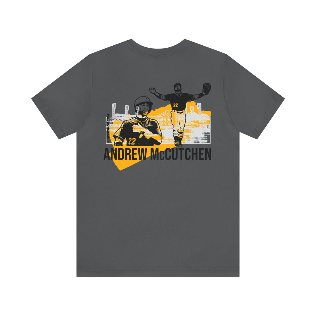 Andrew McCutchen Pittsburgh Headliner Series - Graphic Tee with Back Print T-Shirt Printify   