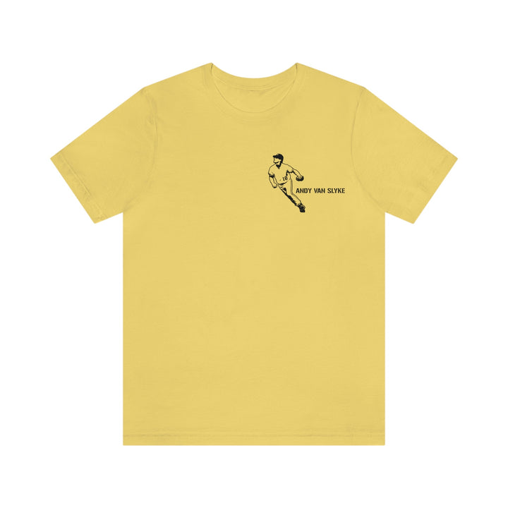 Andy Van Slyke Legend T-Shirt - Graphic Tee with Back Print T-Shirt Printify Yellow S 