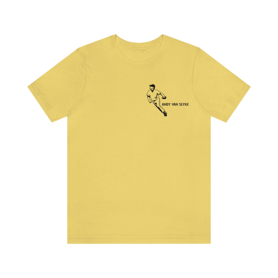 Printify Andy Van Slyke Legend T-Shirt - Graphic Tee with Back Print