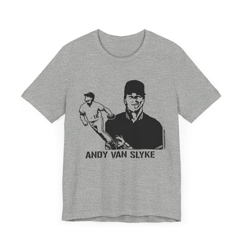 Andy Van Slyke Legend T-Shirt - Unisex bella+canvas 3001 Short Sleeve Tee T-Shirt - YinzerShop