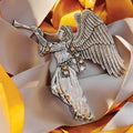 Angel of Good News Ornament – Handcrafted Austrian Crystal Christmas Tree Decoration Ornament - YinzerShop