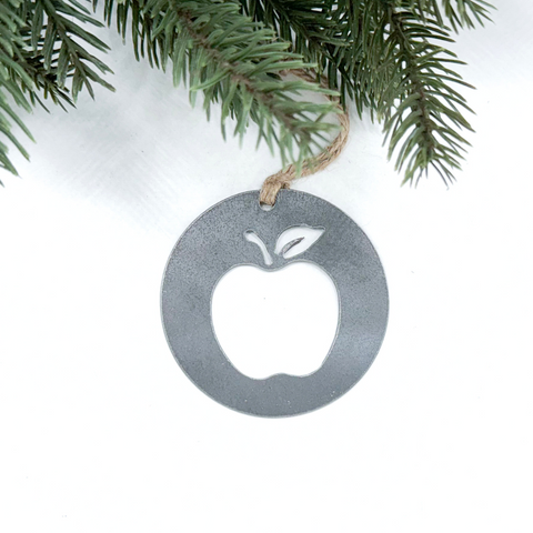 Apple Ornament (Circle)
