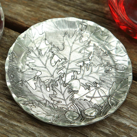Autumn Aluminum Coaster - Wendell August Forge Handcrafted Metal Drink Coaster