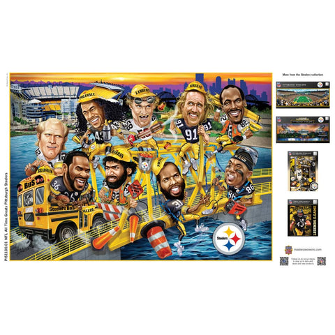 Pittsburgh Steelers Puzzle - All Time Greats 500 Piece NFL Jigsaw Challenge