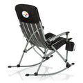 Pittsburgh Steelers - Outdoor Rocking Camp Chair  Picnic Time Family of Brands Black  