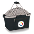 Pittsburgh Steelers - Metro Basket Collapsible Cooler Tote Cooler Picnic Time Family of Brands Black  