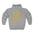 Pittsburgh Yellow Jackets Text Hoodie (Zip)  Vintage Ice Hockey   