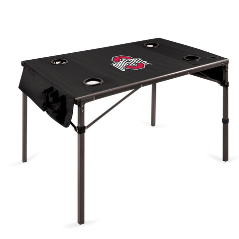 Ohio State Buckeyes - Travel Table Portable Folding Table Table Picnic Time Family of Brands Black  