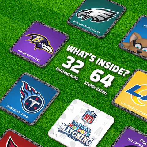 NFL Mascots Game – Football Matching Cards & Family Card Game for Kids