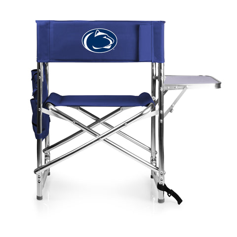 Penn State Sports Chair - Folding Camp Chair with Extra Wide Seat & Side Table
