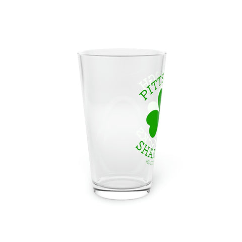 Pittsburgh Shamrocks Pint Glass  Vintage Ice Hockey   