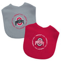 Baby Bibs 2-Pack | Ohio State Buckeyes Soft Cotton Infant Feeding Bibs Bibs - YinzerShop