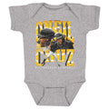 Baby Bodysuit Cotton - Oneil Cruz Pittsburgh Vintage Digital Print Midweight Kids Baby Onesie - YinzerShop