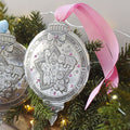 Baby Girl Christmas Ornament – First Year Keepsake with Crystals by Wendell August Forge - YinzerShop