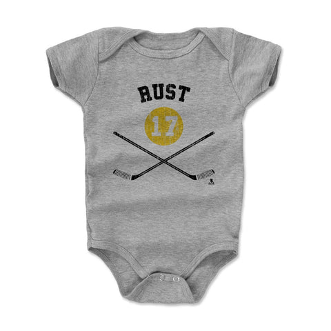 Baby Onesie Bryan Rust Sticks K - Soft Cotton Infant Bodysuit With Reinforced Neckline Kids Baby Onesie - YinzerShop