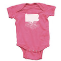 Baby Onesie Pennsylvania Lil' Roots | Soft Cotton Baby Clothes With Snaps Baby One-Piece - YinzerShop