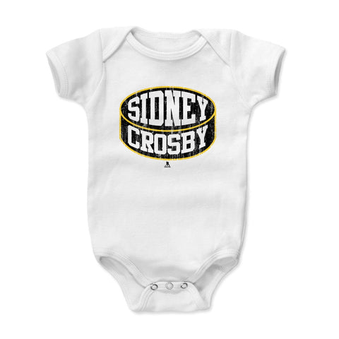 Baby Onesie Sidney Crosby Puck K - Soft Cotton Infant Bodysuit With Reinforced Neckline Kids Baby Onesie - YinzerShop