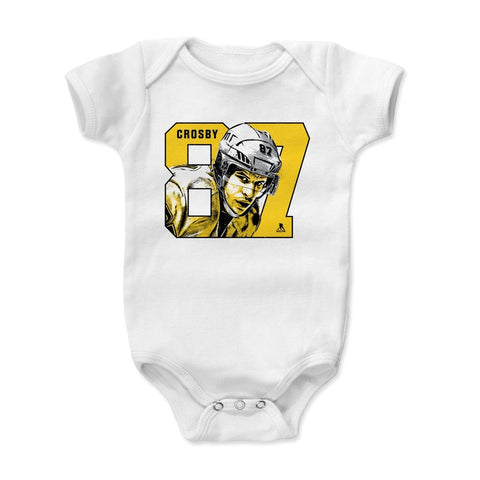 Baby Onesie Sidney Crosby - Soft Cotton Bodysuit With Reinforced Neck Opening Kids Baby Onesie - YinzerShop