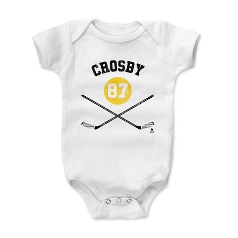 Baby Onesie Sidney Crosby Sticks Y - Soft Cotton Infant Bodysuit with Reinforced Neckline Kids Baby Onesie - YinzerShop