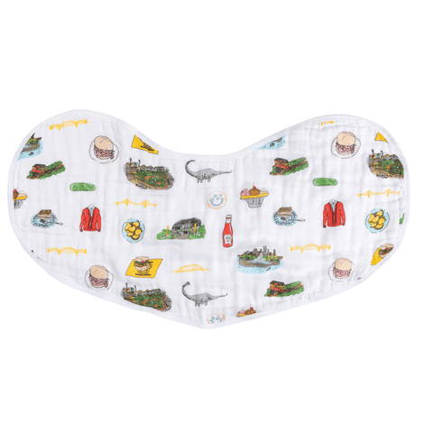 Baby Swaddle Blanket - Pittsburgh Muslin Swaddling Wrap & Convertible Burp Cloth Bib Set Swaddle Blanket - YinzerShop