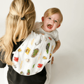 Baby Swaddle Blanket - Pittsburgh Muslin Swaddling Wrap & Convertible Burp Cloth Bib Set Swaddle Blanket - YinzerShop