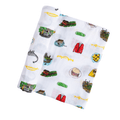 Baby Swaddle Blanket - Pittsburgh Muslin Swaddling Wrap & Convertible Burp Cloth Bib Set Swaddle Blanket - YinzerShop