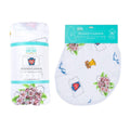 Baby Swaddle Gift Set – Muslin Swaddle Blanket & Convertible Burp Cloth Bib Combo Swaddle Blanket - YinzerShop