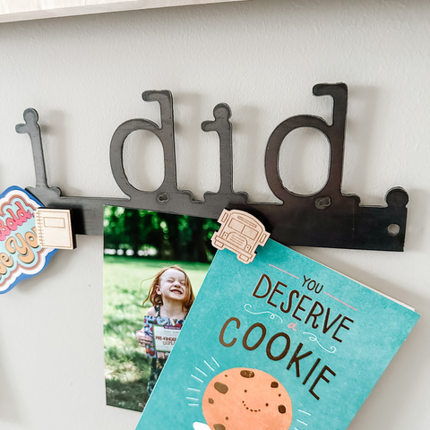 'Look What I Did' Magnetic Bar (typewriter font)