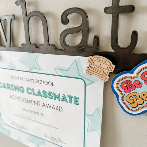 'Look What I Did' Magnetic Bar (typewriter font)