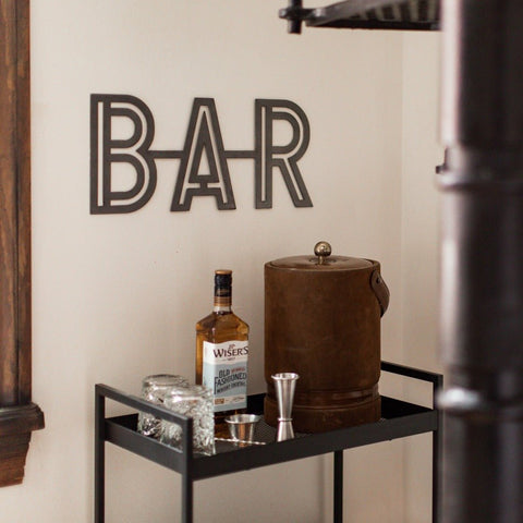 Bar Script Wall Decor – Stylish Wall Ornament | Home Bar Decor Sign Wall Decor - YinzerShop