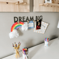 Bar Wall Decor - Magnetic Steel Wall Sign | Dream Big Photo Display Wall Decor - YinzerShop