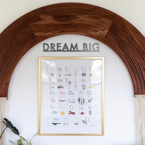 Bar Wall Decor - Magnetic Steel Wall Sign | Dream Big Photo Display Wall Decor - YinzerShop