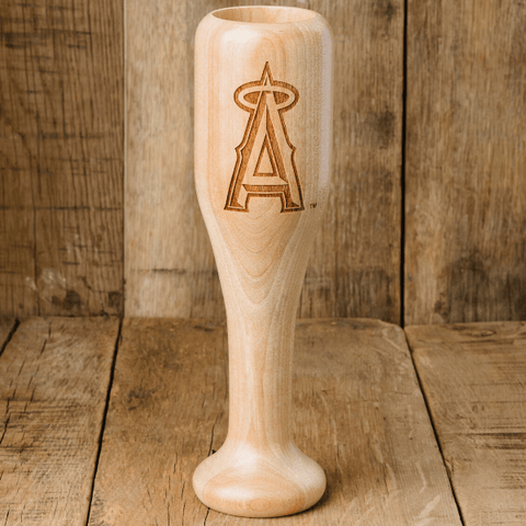 Los Angeles Angels Wined Up® | Baseball Bat Wine Mug MLB Teams - Wined Up Glass Dugout Mugs®   