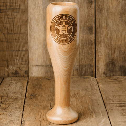 Houston Astros Wined Up® | Baseball Bat Wine Mug MLB Teams - Wined Up Glass Dugout Mugs®   